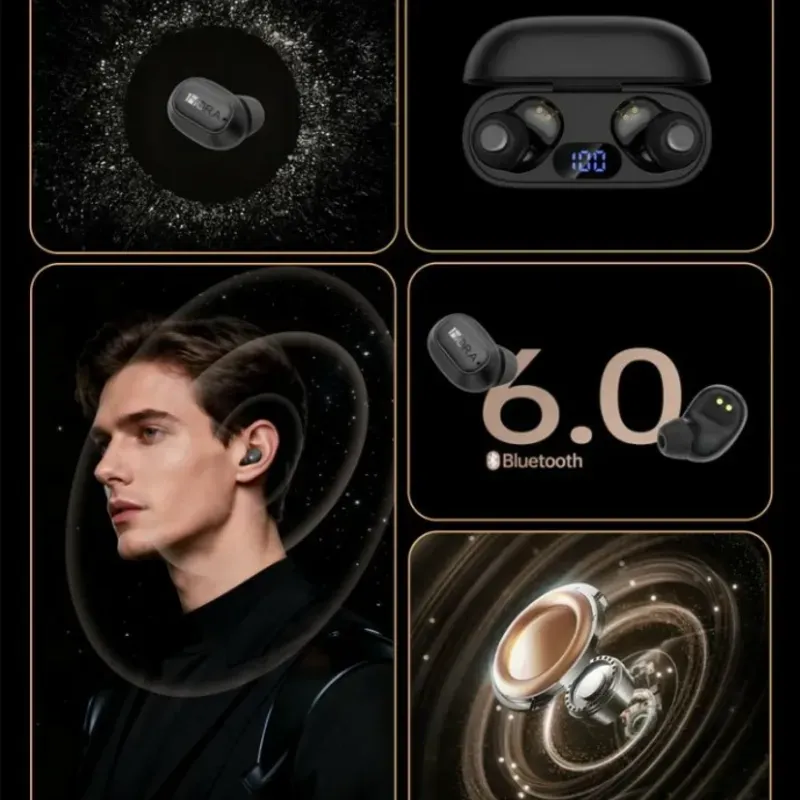 Audifono inalambrico 1Hora AUT212 - Negro