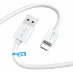 Cable 1Hora 2.1A iPhone Lightning a USB - Blanco