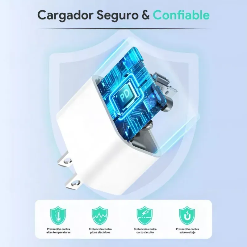 Cargador y Cable 1Hora 20W iPhone a Tipo C