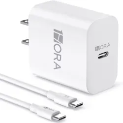 Cargador y Cable 1Hora 20W Tipo C a Tipo C