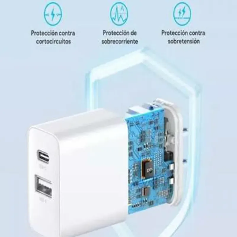 Cargador y Cable iPhone 1Hora 20W Puerto A+C