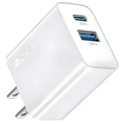 Cubo de carga 1Hora puerto Tipo A+C de 20W