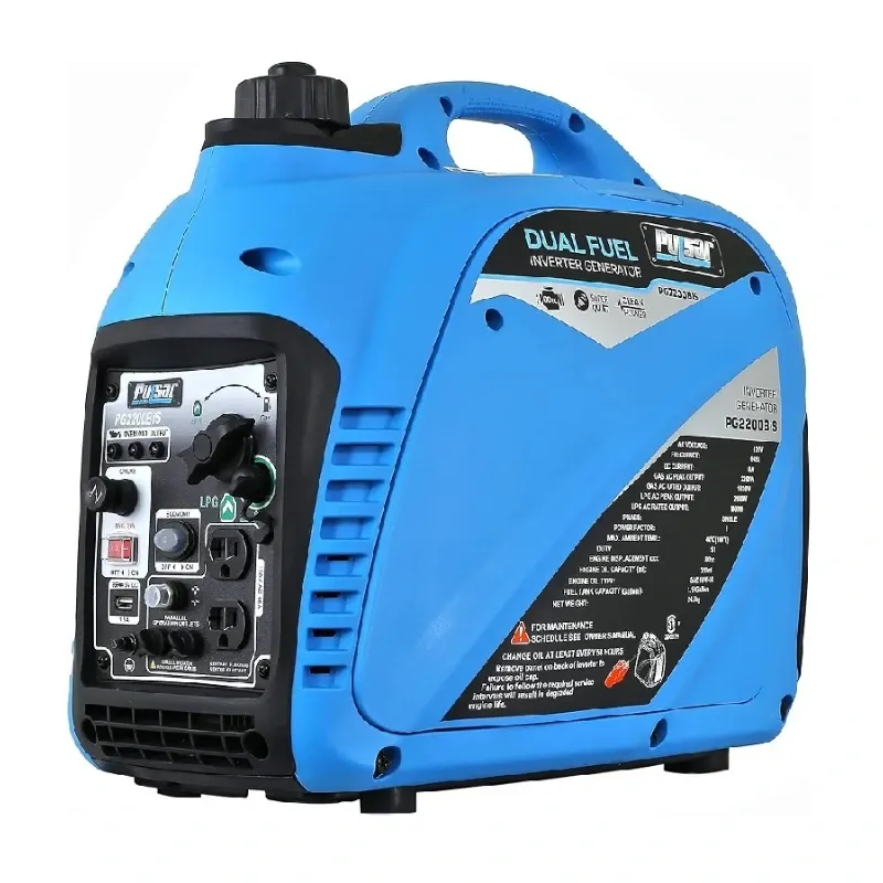 Generador Pulsar PG2200Bis de 2200w ultrasilencioso de combustible dual