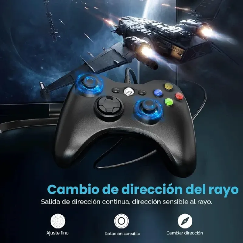 Mando estilo XBox 360 con cable