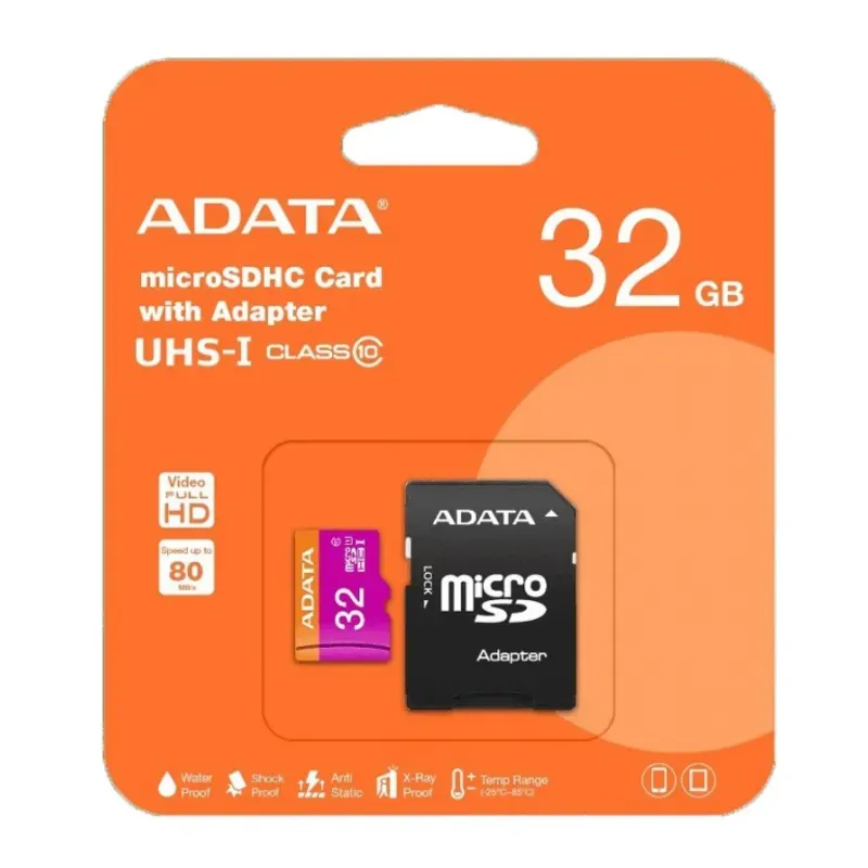 Memorias MicroSD de 32 GB ADATA Premier a 80MB/s