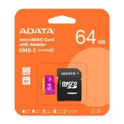 Memorias MicroSD de 64 GB ADATA Premier a 80MB/s
