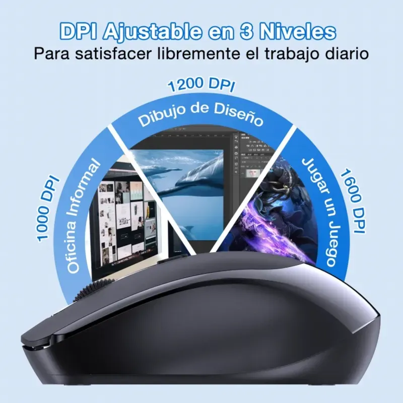 Mouse Inalámbrico marca 1Hora + Pila