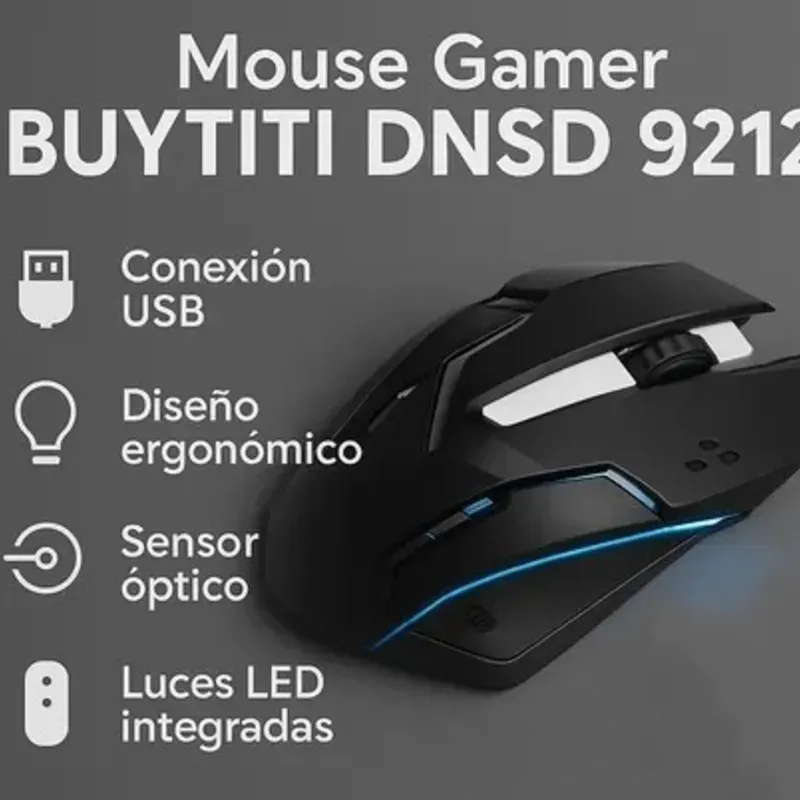 Mouse RGB de cable DNSD-9212