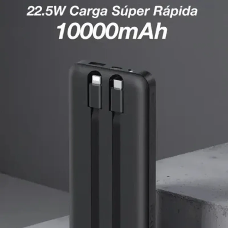 Power Bank 1Hora 10000 mAh BAT101 - Negro