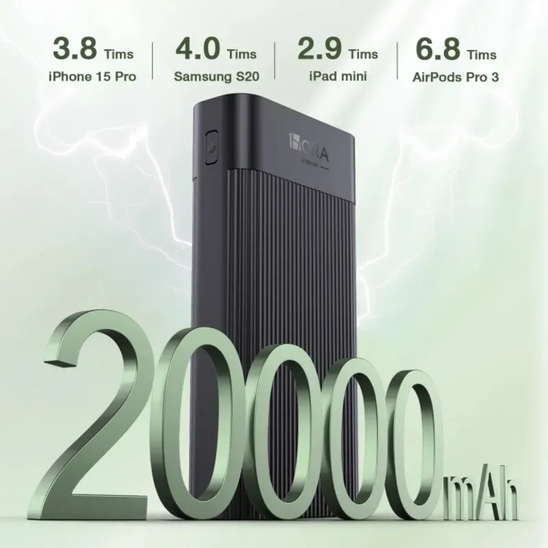Power Bank 1Hora 20000 mAh GAR117 - Blanco