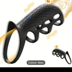 Anillo vibrador de manga para el pene