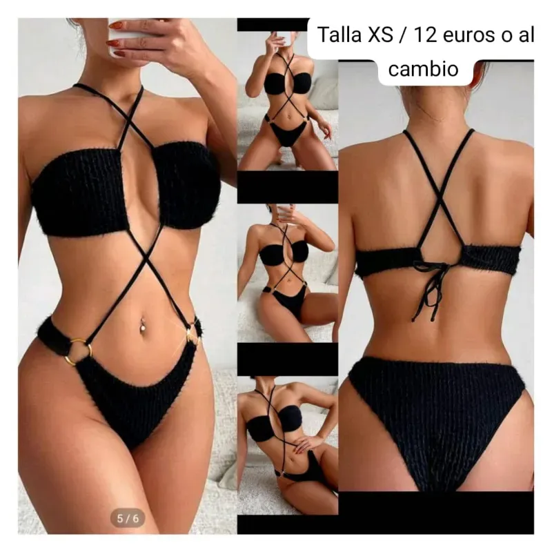 Bikini talla XS negro 