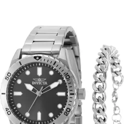 Reloj invicta con manilla plateado 