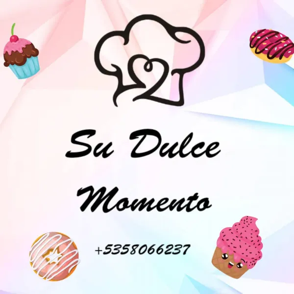 ¿Quiere saber cómo mejorar su día? 
SU DULCE MOMENTO tiene lo que necesita. Dulces hechos 100% a mano y con ingredientes de la mejor calidad 
-Empanadas rellenas de guayaba o de dulce de coco.
Empanadas rellenas de picadillo de pollo 
-Mini Donas de chocolate y con cobertura
-Cupcakes con sabor a vainilla y mantequilla
- Termo packs con leche condensada, panetela de mantequilla y vainilla y merengue de vainilla 
Todo se debe encargar