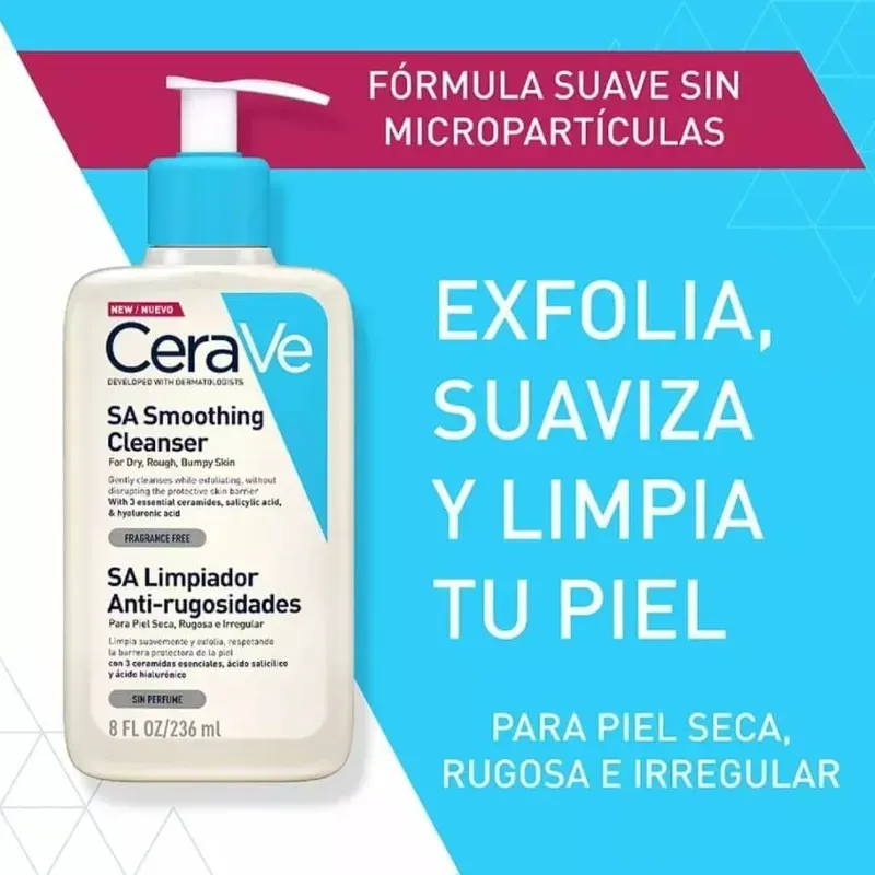 Gel SA Limpiador Anti-rugosidades de CeraVe💙