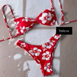 Bikini de 2 piezas con estampado floral 