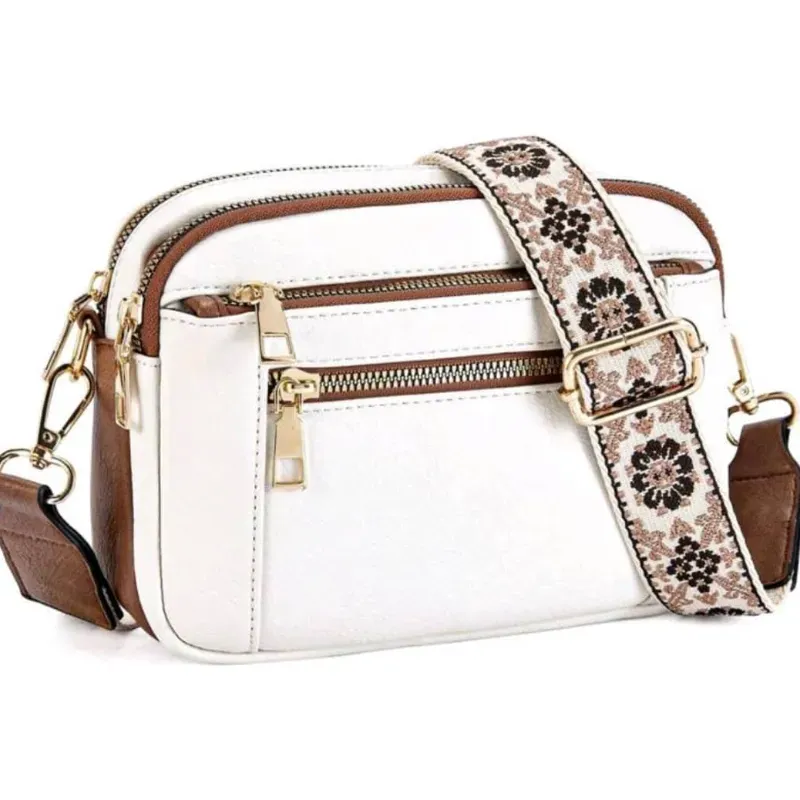 Cartera con cinta ancha 