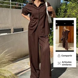Conjunto de camisa y pantalón elegante