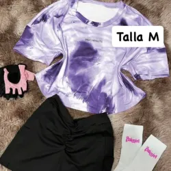 Conjunto para el Gym lycra + pullover