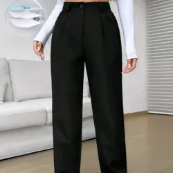 Pantalón con corte recto
