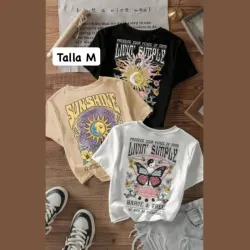 Pullovers cortos con estampado gráfico minimalista 