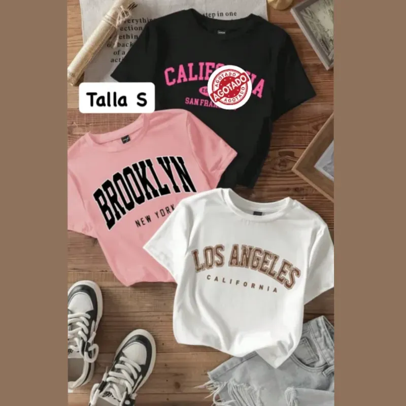 Pullovers cortos con estampado gráfico nombres de ciudades 