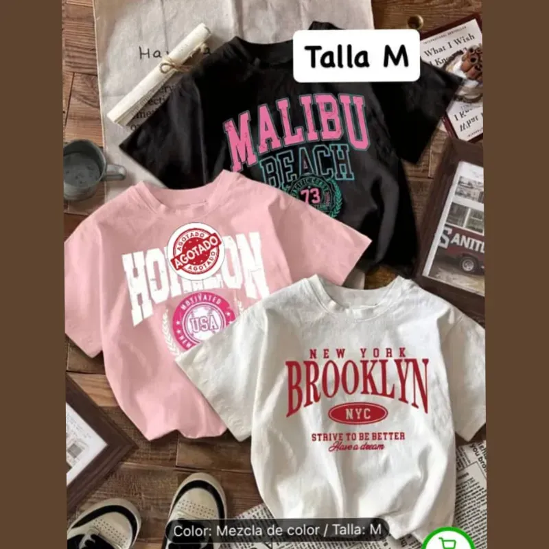 Pullovers largos con estampados gráficos nombres de ciudades 