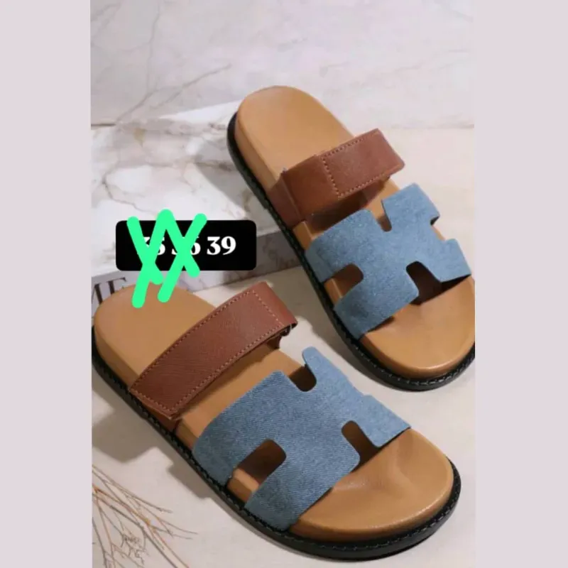 Sandalias de doble plataforma en 2 tonos 