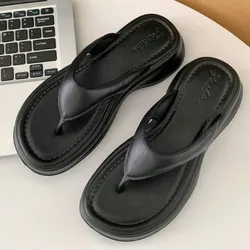 Sandalias de suela alta negras