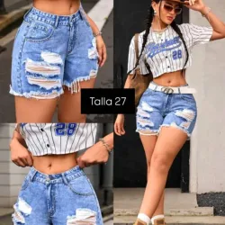 Bermudas de mezclilla 