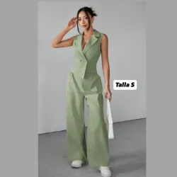 Traje de 2 piezas asimétrico 