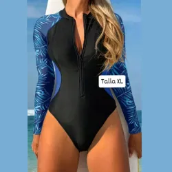 Trusa de mangas largas con estampado en las mangas