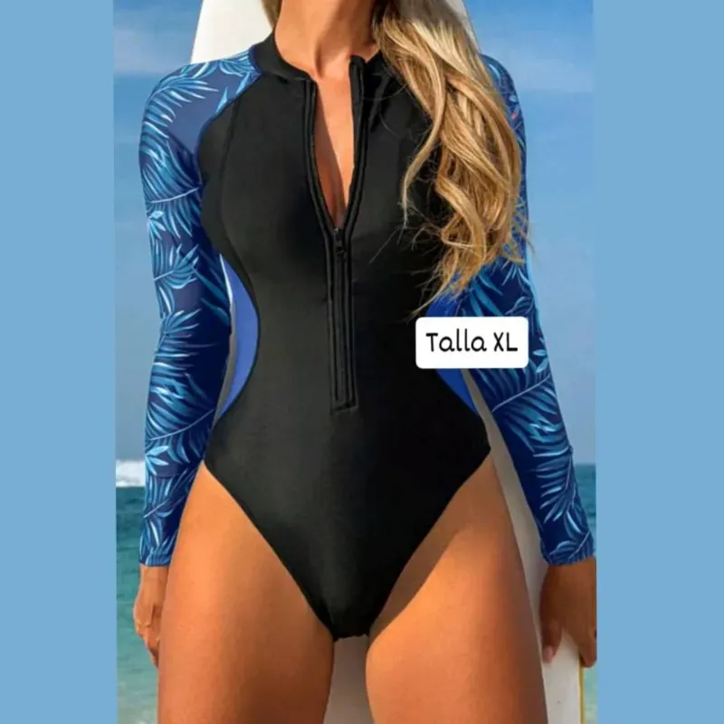 Trusa de mangas largas con estampado en las mangas