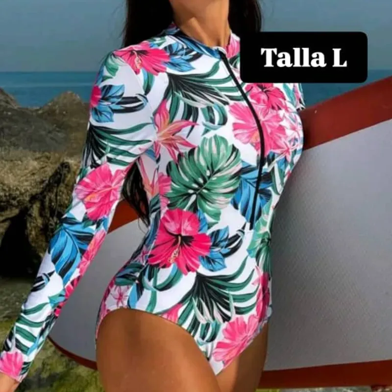 Trusa de mangas largas con estampado floral 