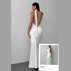Vestido anudado al cuello 