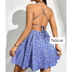 Vestido atado a la espalda 