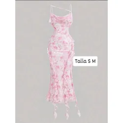 Vestido con estampado floral y detalles