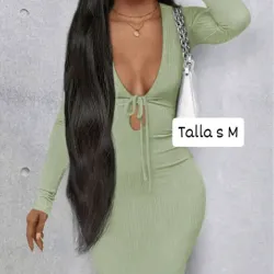 Vestido con lazo en el escote