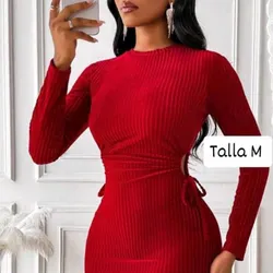 Vestido corto de mangas largas
