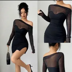 Vestido corto negro