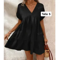 Vestido de mangas cortas 