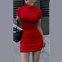 Vestido de mangas cortas 