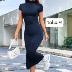 Vestido de mangas cortas 