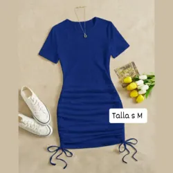 Vestido de mangas cortas con lazos