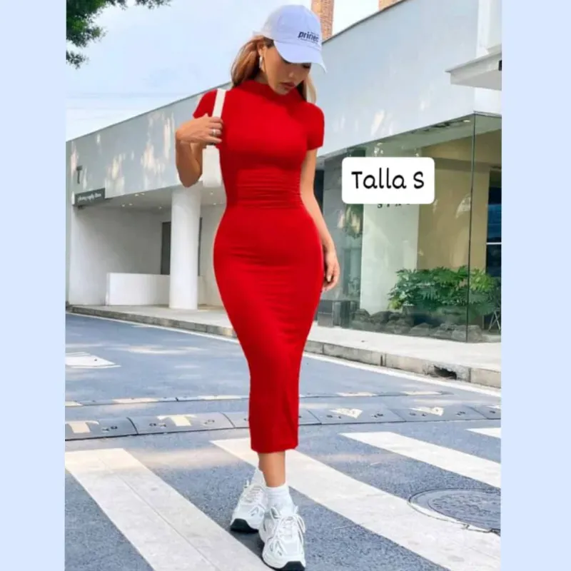 Vestido de mangas cortas 