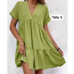 Vestido de mangas cortas