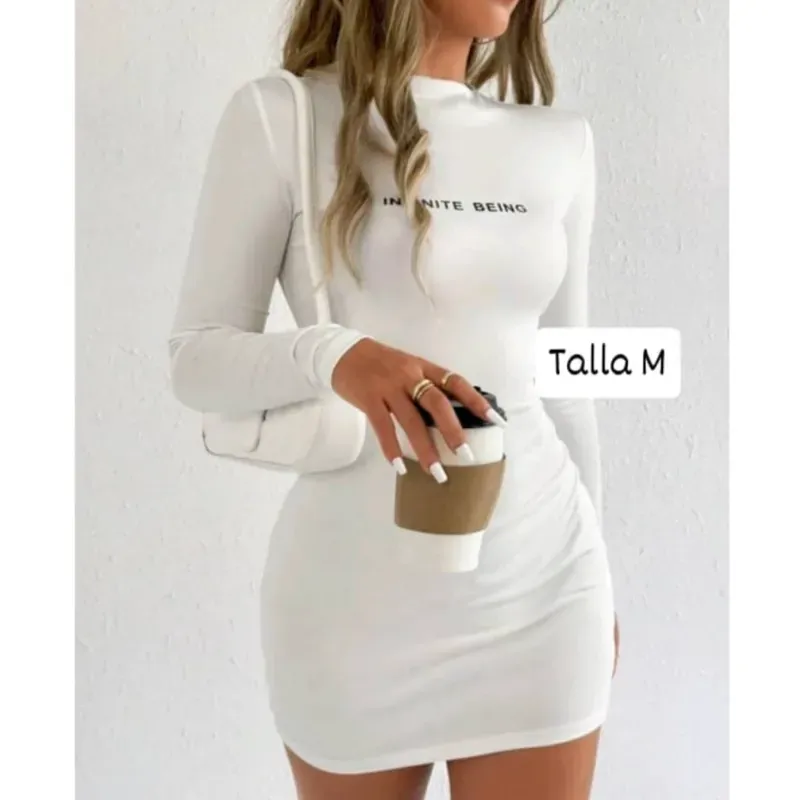 Vestido de mangas largas 