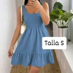 Vestido de tirantes anchos 