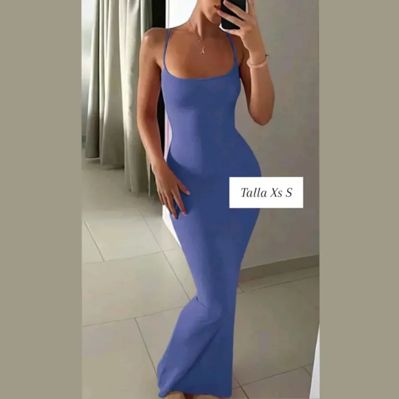 Vestido de tirantes finos 