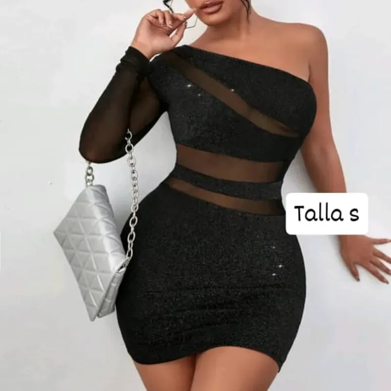 Vestido de una sola manga 